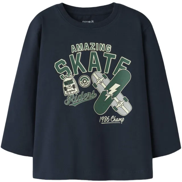 NAME IT MINI longsleeve donkerblauw, foto 2