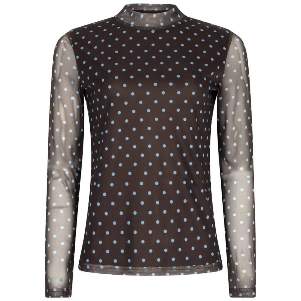 Ydence Bailey mesh top zwart, foto 2