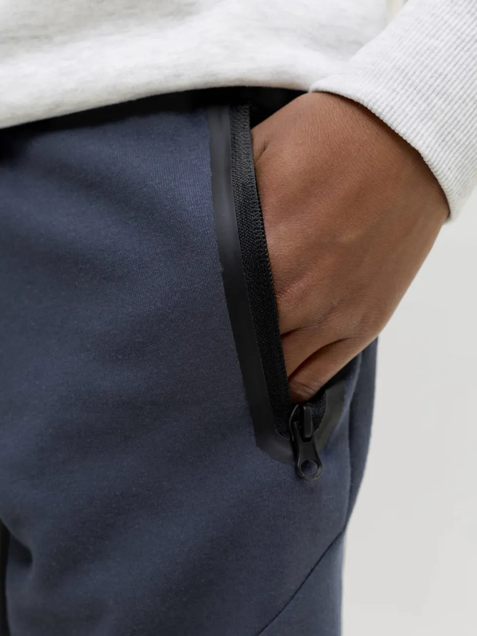 Jack & Jones Junior JPSTGORDON slim sweatshort donkerblauw, foto 6