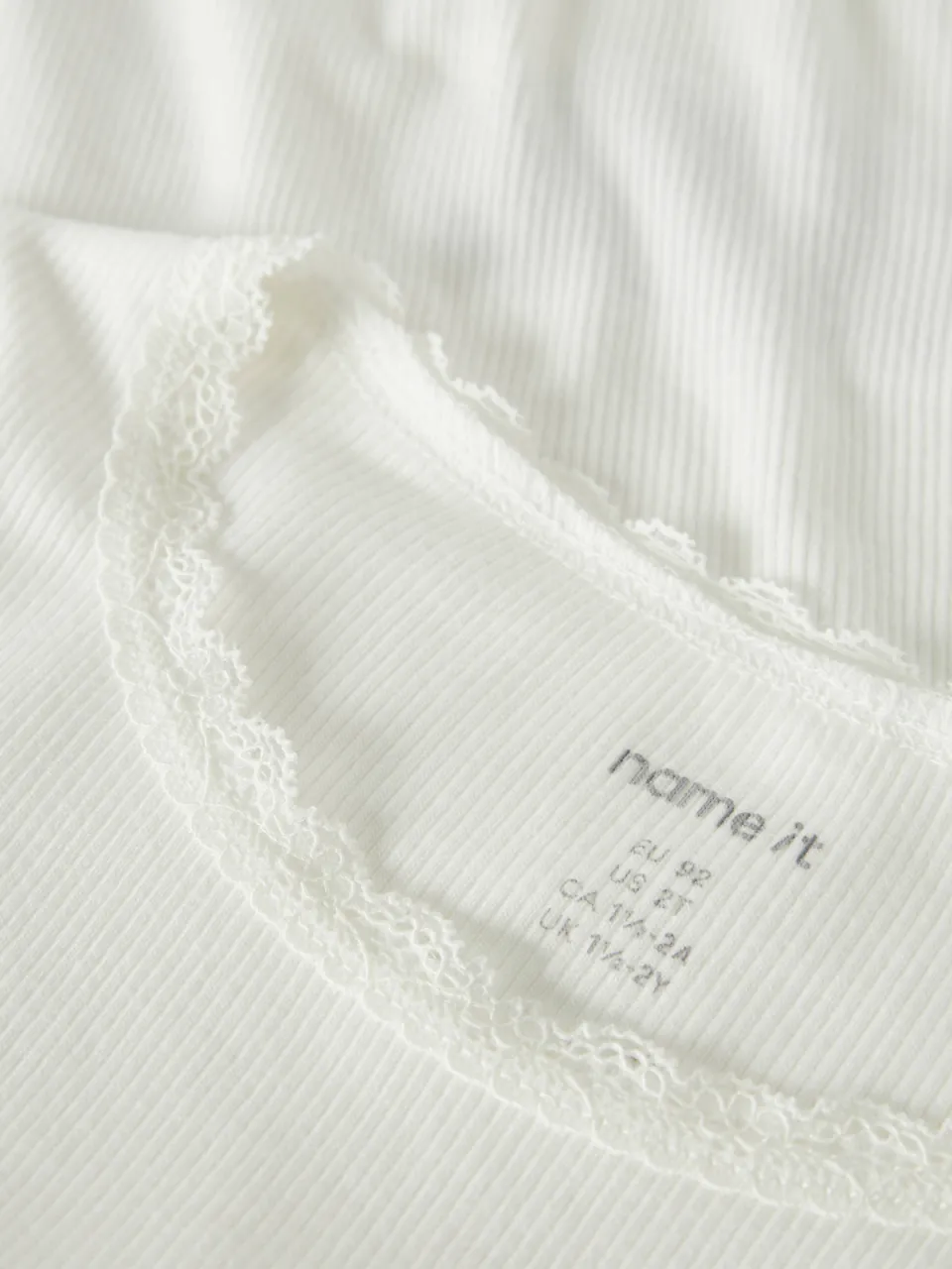 NAME IT MINI ribgebreide longsleeve wit, foto 4