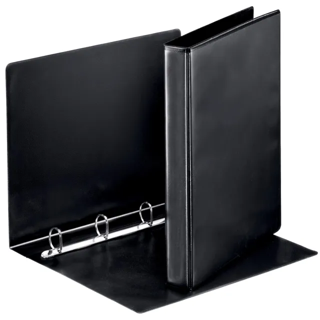 Esselte Presentatieringband esselte essentials panorama a4 4-rings d-mechaniek 25mm zwart