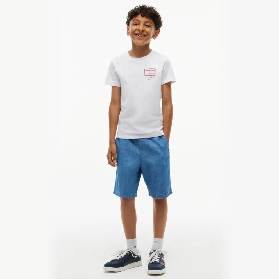 Tommy Hilfiger T-shirt met print wit
