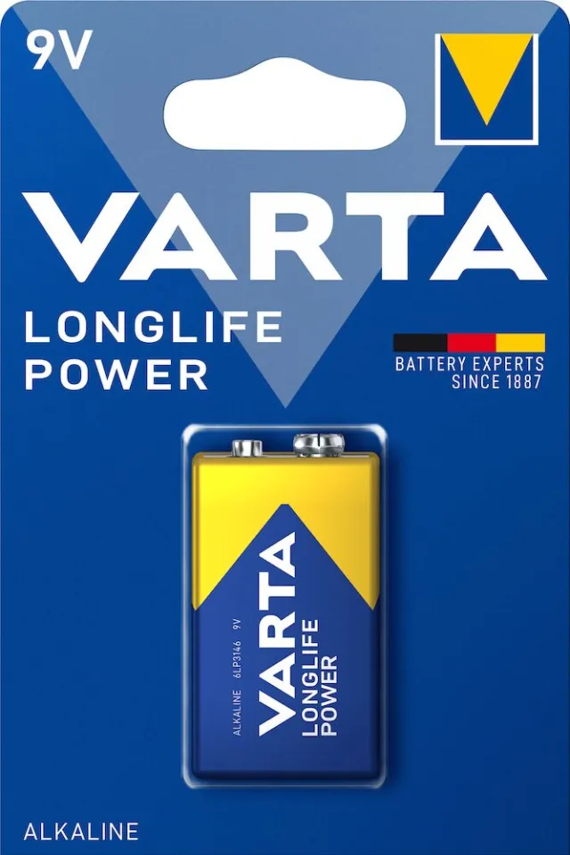 Varta Longlife Power 9V batterij