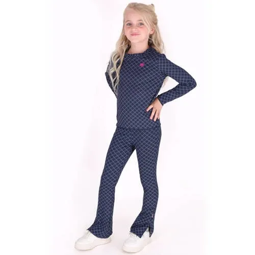 B.Nosy flared broek donkerblauw, foto 3
