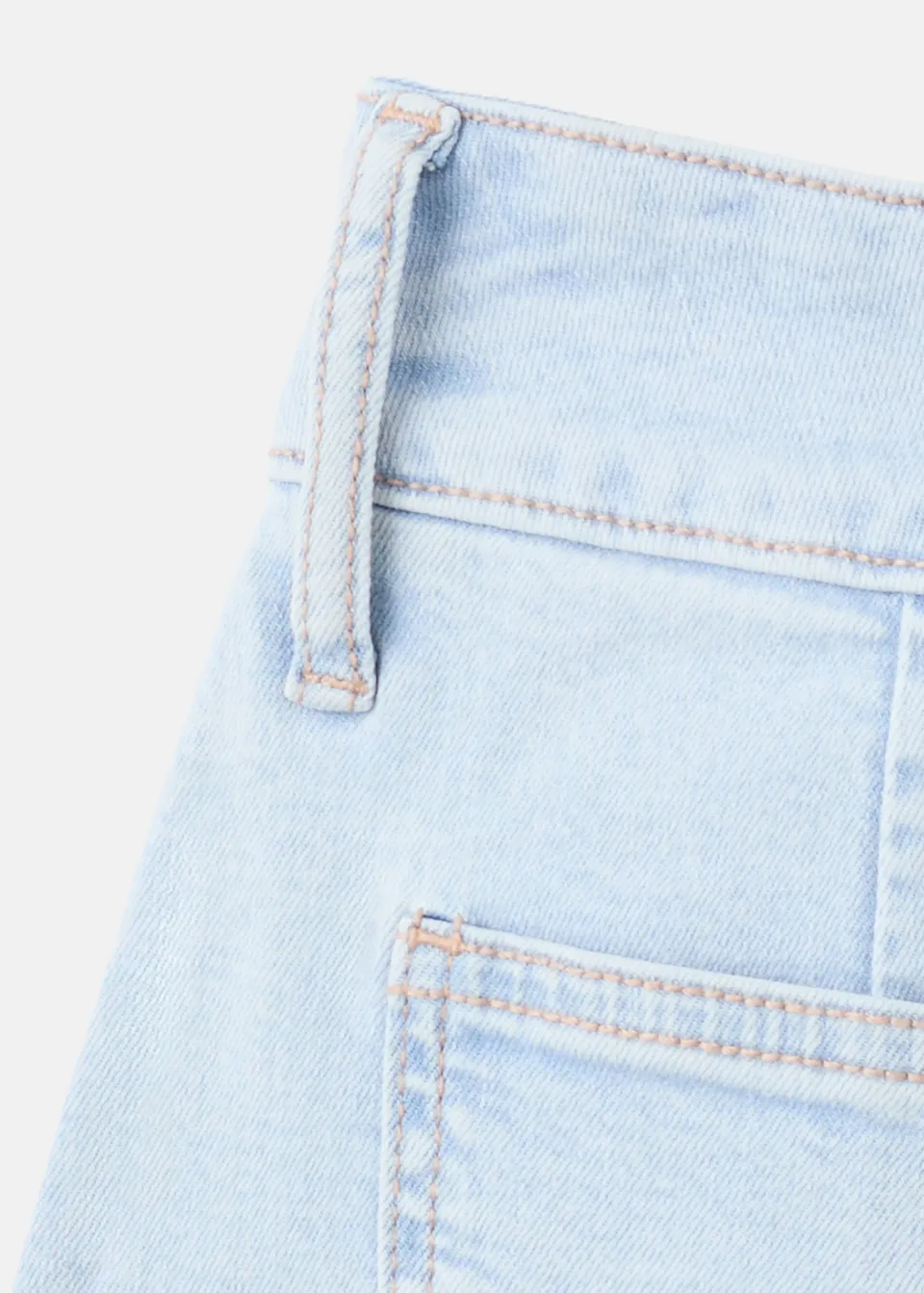 Mango spijkerrok lichtblauw light blue denim, foto 8