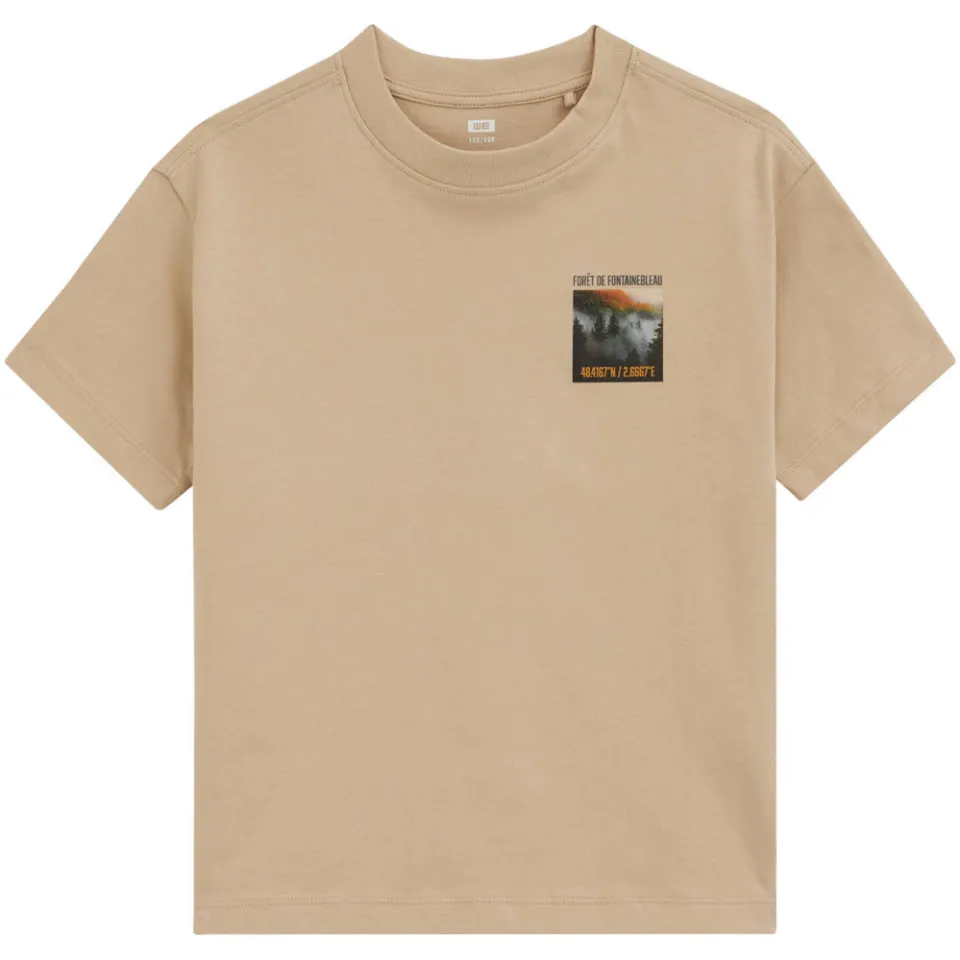 WE Fashion t-shirt met backprint zand, foto 2