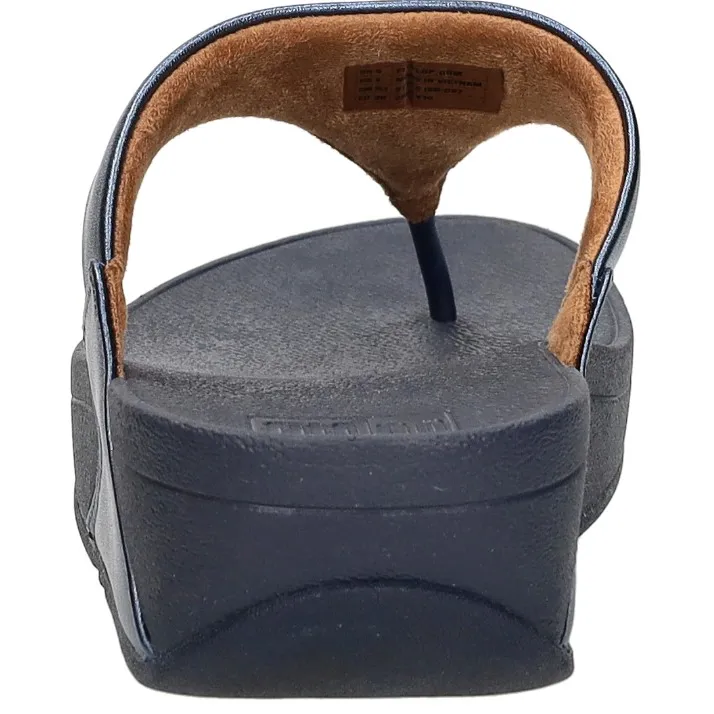 FitFlop Lulu Leather Toe-post blauw, foto 4