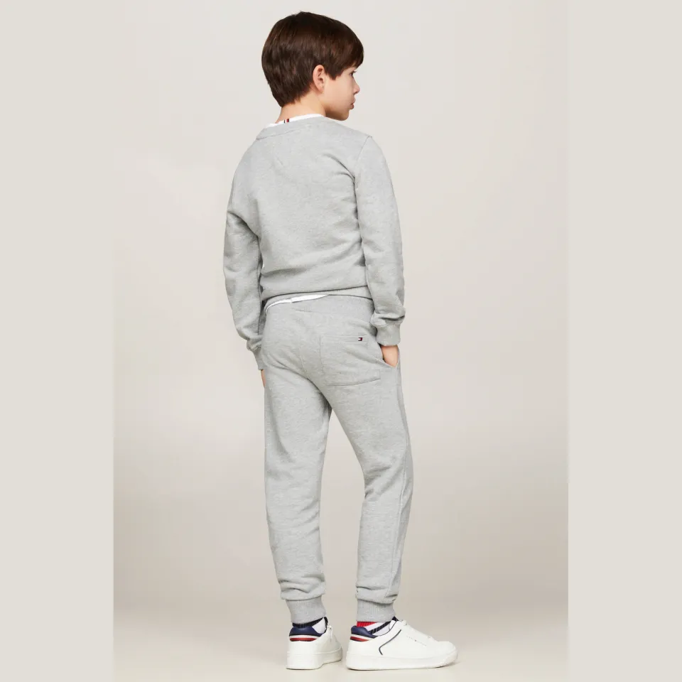 Tommy Hilfiger joggingbroek lichtgrijs melange, foto 4