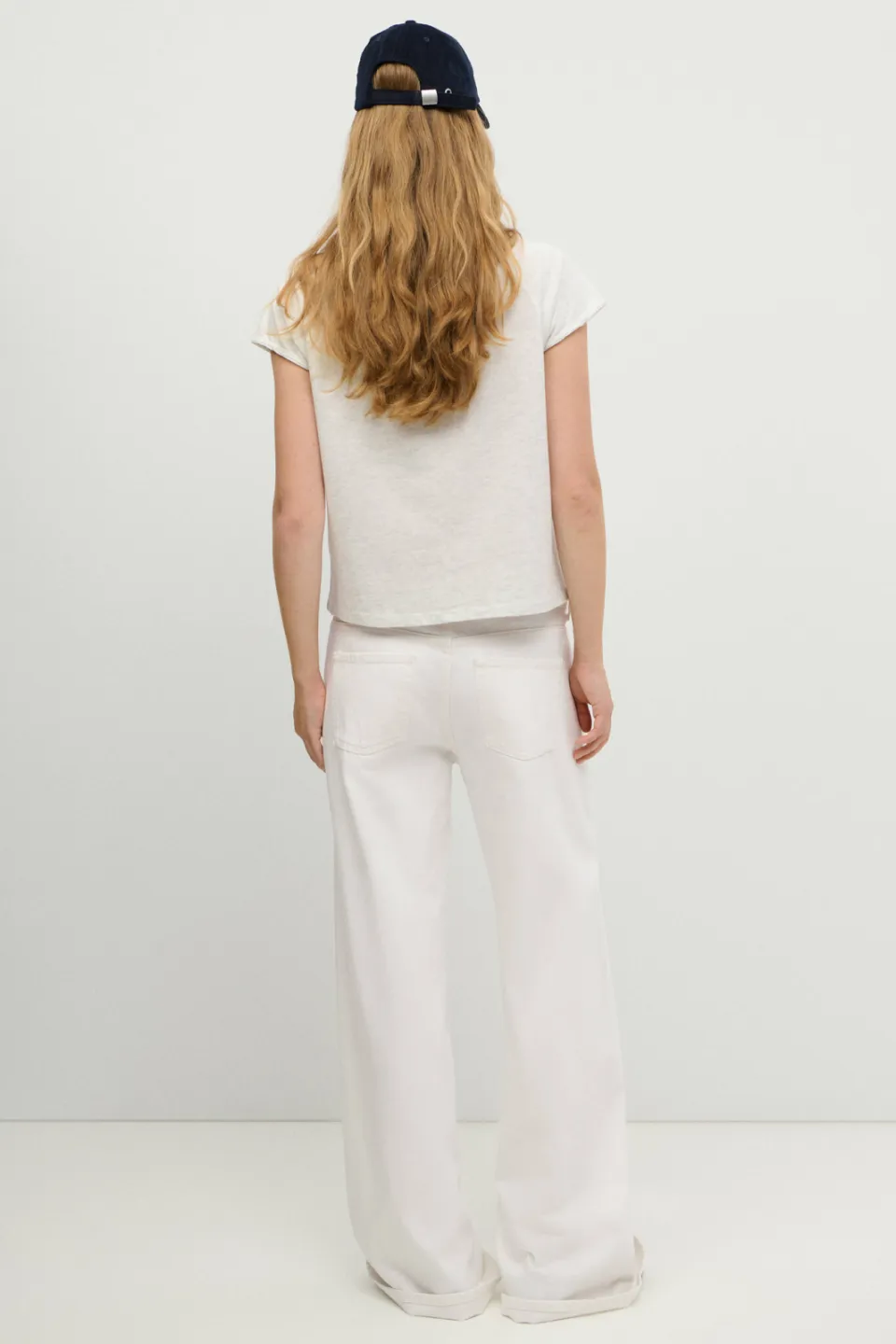 Mango TEEN wide leg jeans - wit, foto 4