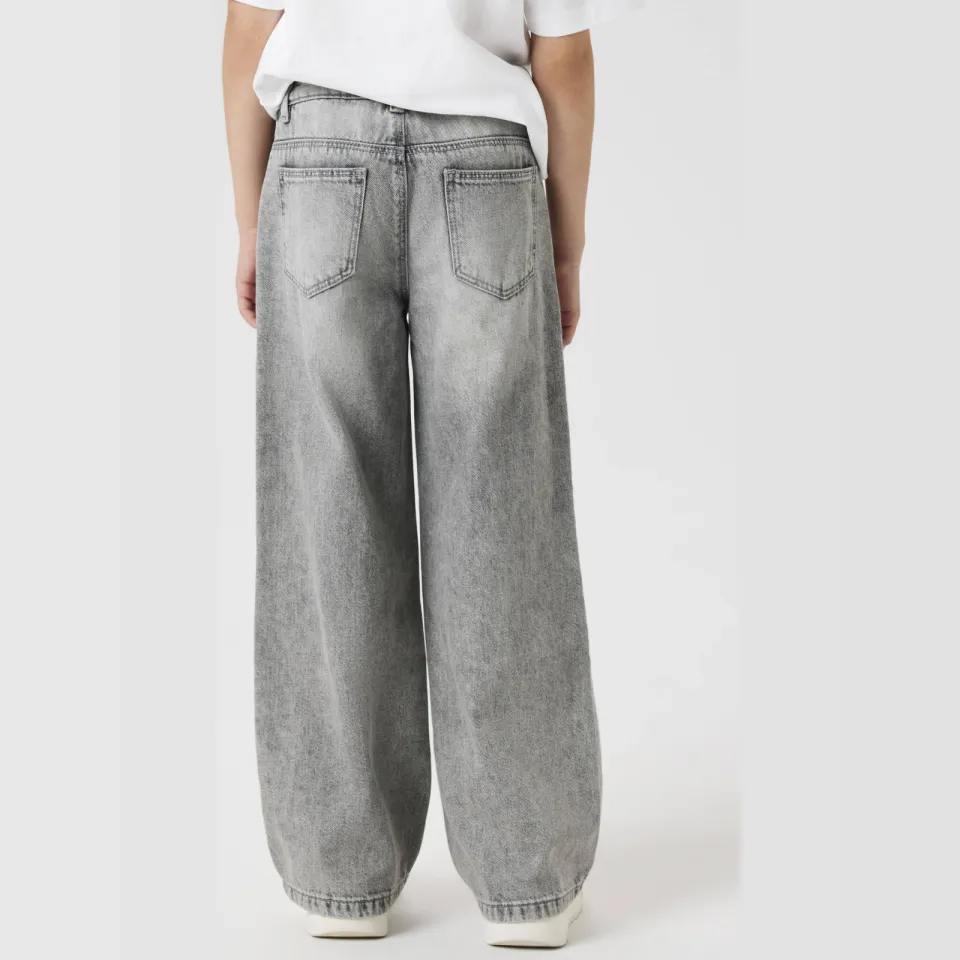 NAME IT KIDS wide leg jeans NKFROSE light grey denim, foto 4