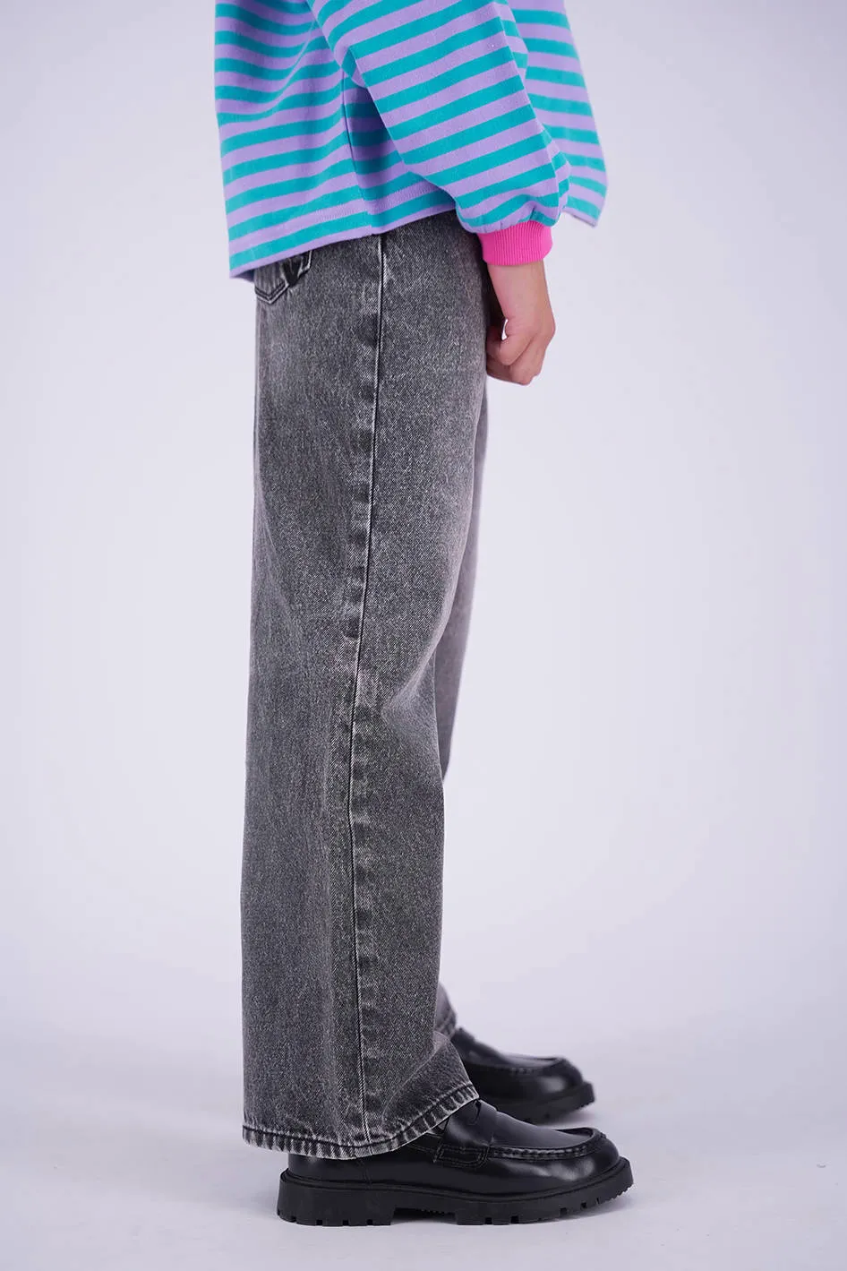 Vingino Cherry wide leg jeans - grijs denim, foto 5