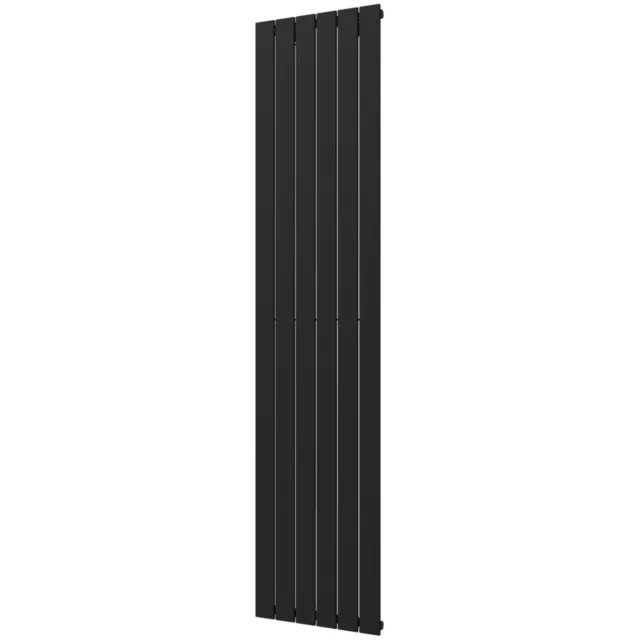 Plieger Designradiator Plieger Cavallino Retto Enkel 999 Watt Middenaansluiting 200x45 cm Donkergrijs Structuur Donker Grijs