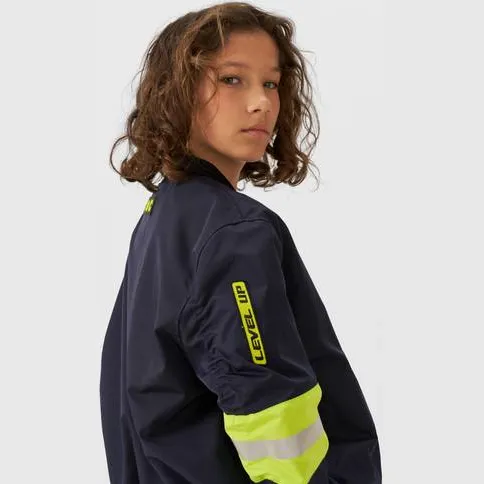 Coolcat Sam bomberjack donkerblauw blauw/geel, foto 4