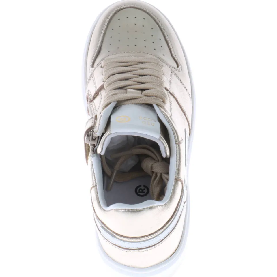 Red Code leren sneakers goud, foto 5