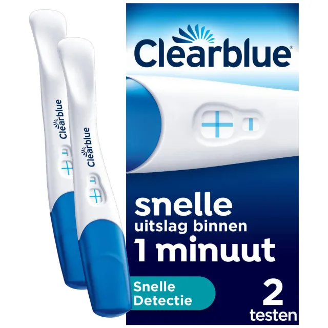 Clearblue zwangerschapstest snelle detectie