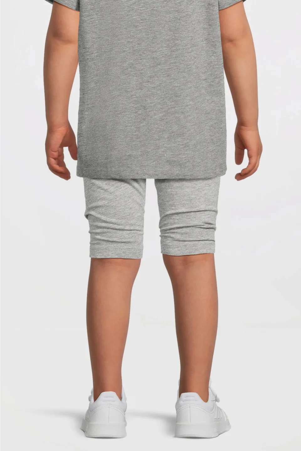 Anytime skinny biker shorts grijs melange, foto 4