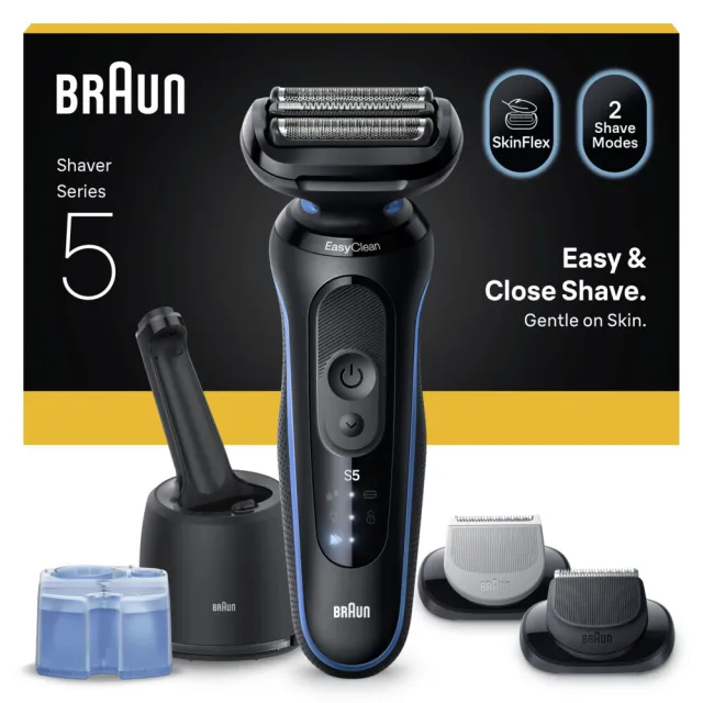 Braun Elektrisch Scheerapparaat Series 5 52-B7650CC Blauw