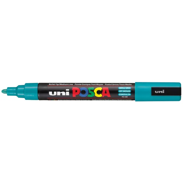 Posca marker met conische punt schrijfdikte medium smaragdgroen