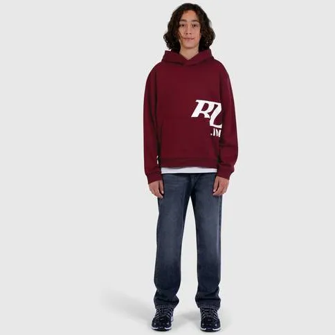 Ballin hoodie met print - donkerrood, foto 3