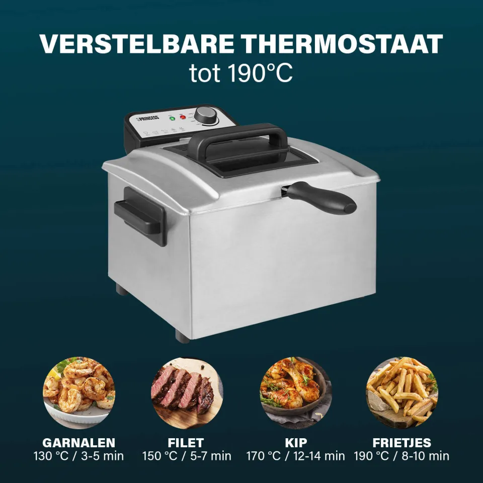 Princess 184090 frituurpan 5 liter grijs, foto 6