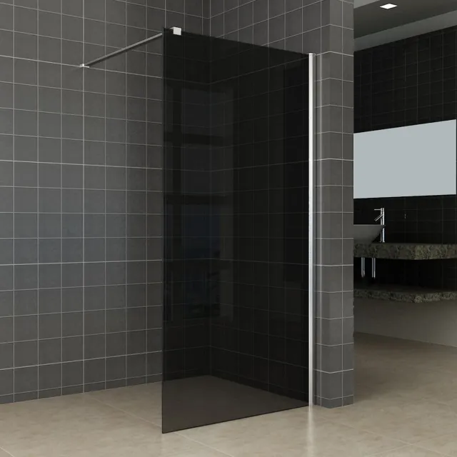 Wiesbaden Inloopdouche Wiesbaden Rookglas 80x200cm 10mm Nano coating