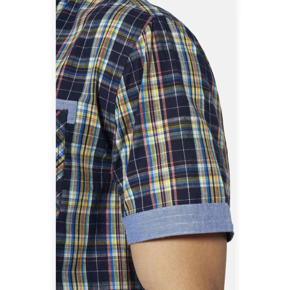 Babista regular fit geruit overhemd Plus Size - donkerblauw, foto 4