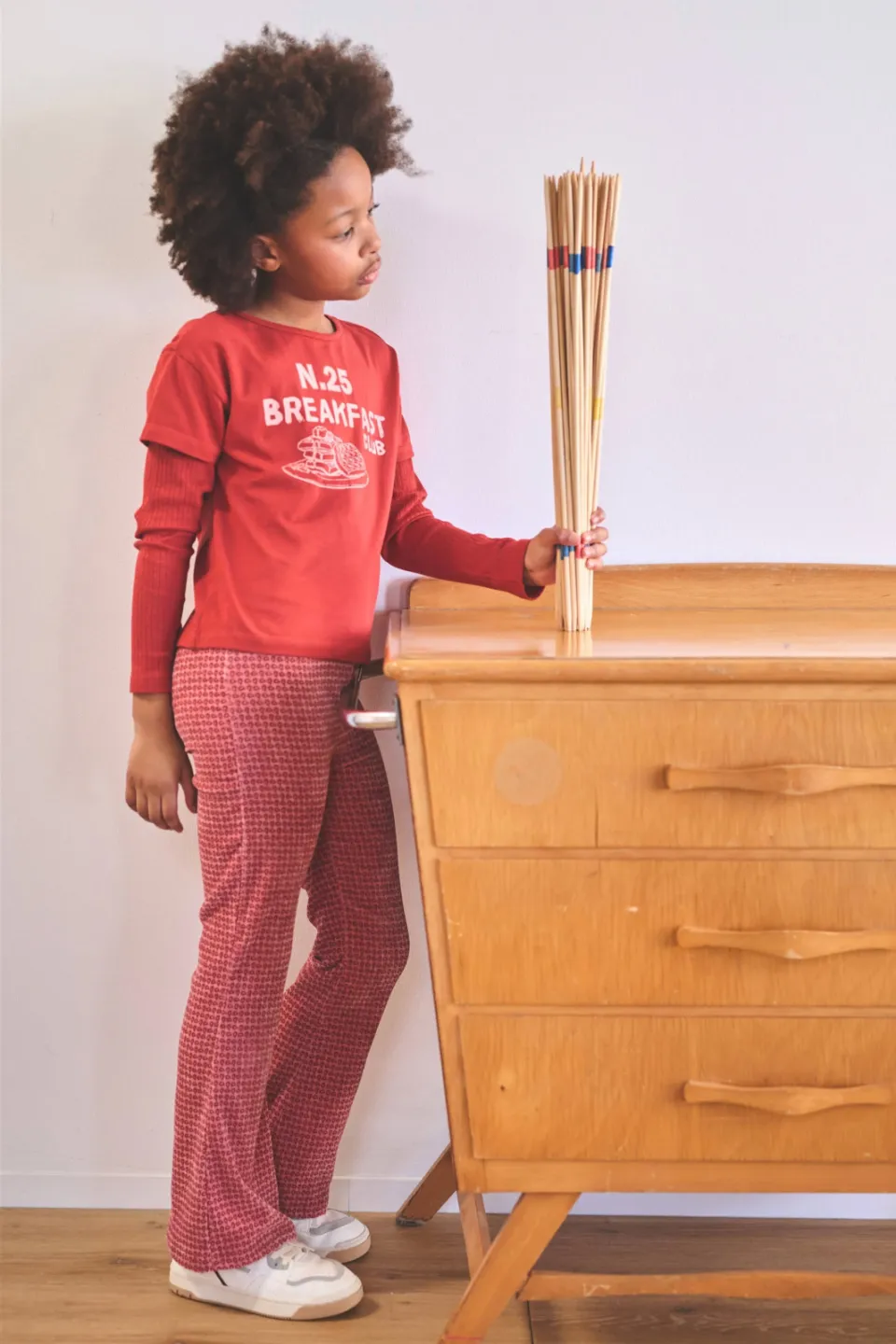 Nono Sady flared broek roze
