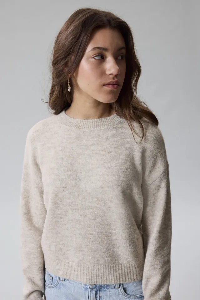 LMTD gebreide trui - beige Beige melange