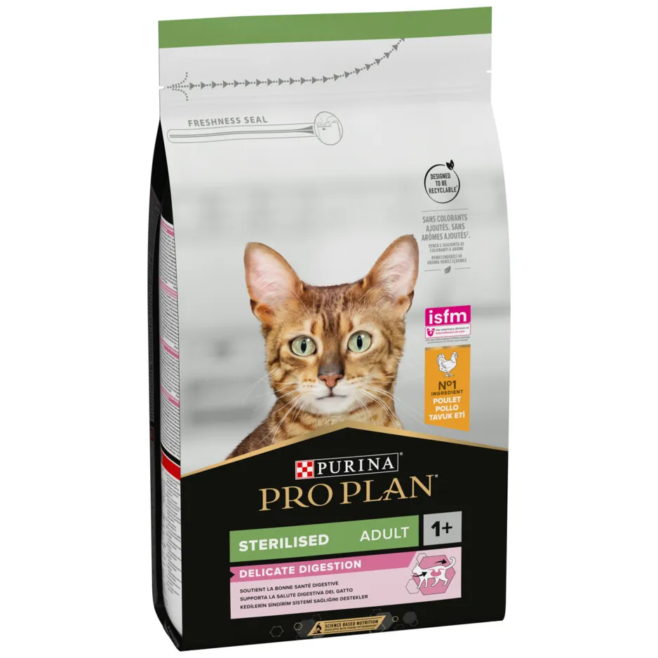 Pro Plan Kattenvoer Droog Adult Sterilised Delicate Digest Kip 1,5 kg