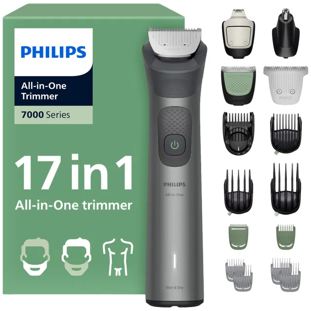 Philips Mg7951/15 Philips Series 7000 17-in-1 Multigroom Donkergrijs