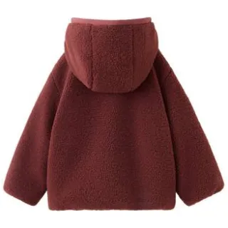 Mango Kids teddy jas donkerrood, foto 4