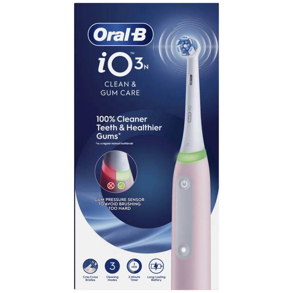 Oral-B iO Series 3 elektrische tandenborstel - Roze, foto 3