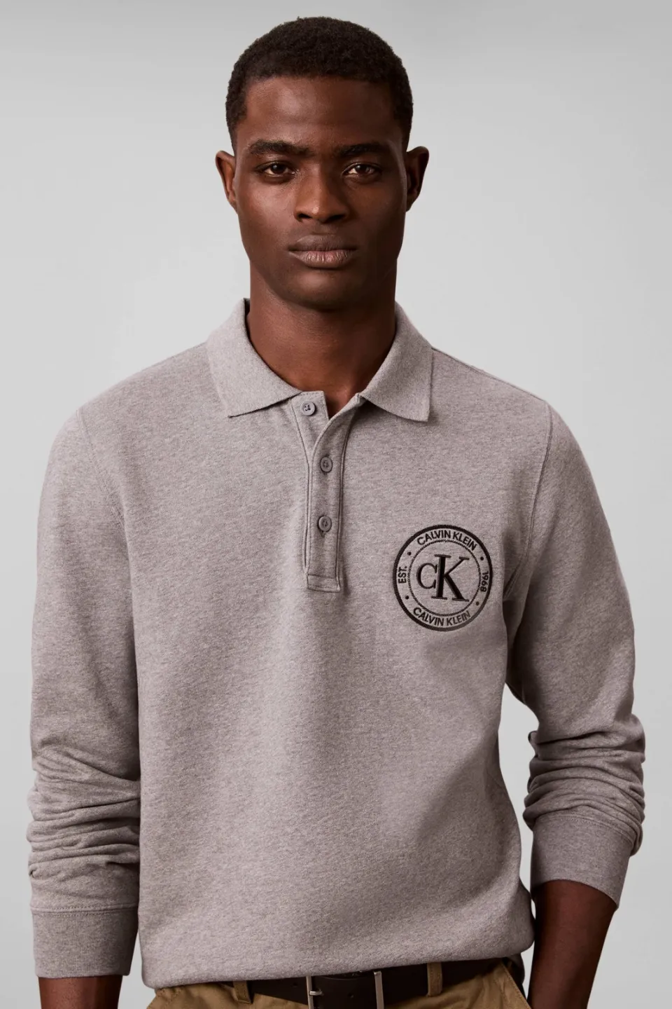 Calvin Klein JEANS regular fit trui met logo - grijs, foto 4