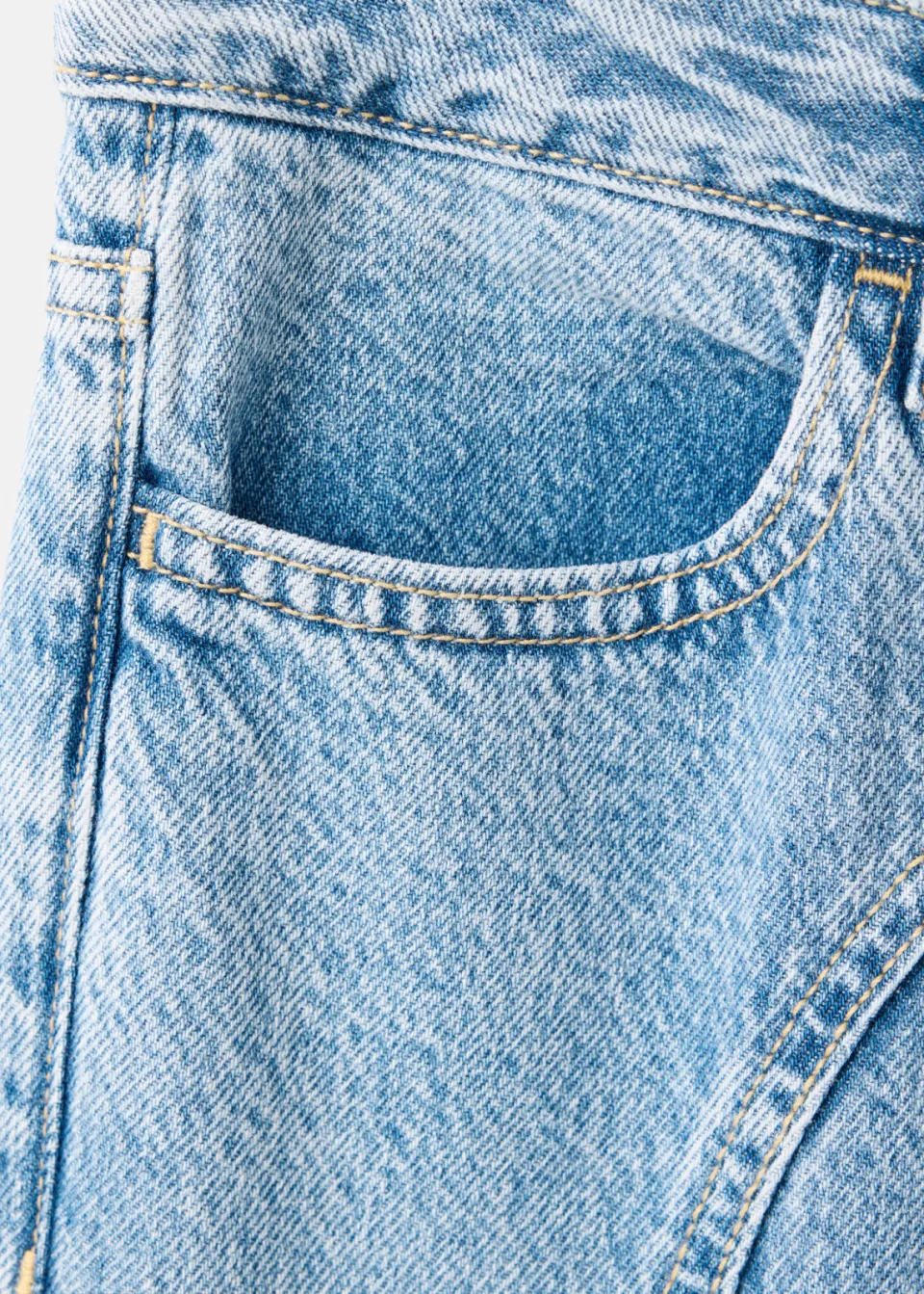 Mango TEEN low waist wide leg jeans - lichtblauw, foto 5