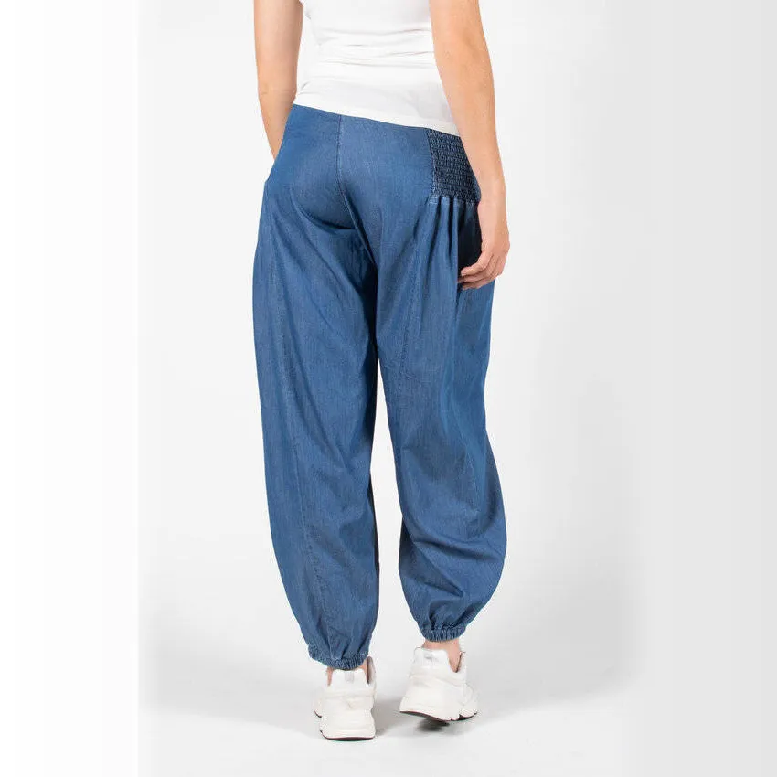 LOVE2WAIT high waist zwangerschapsbroek lichtblauw light blue denim, foto 4