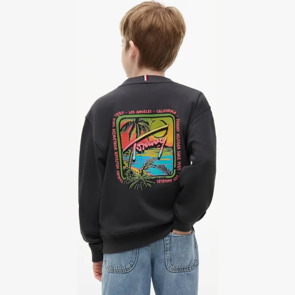 Tommy Hilfiger sweater met backprint - zwart, foto 4