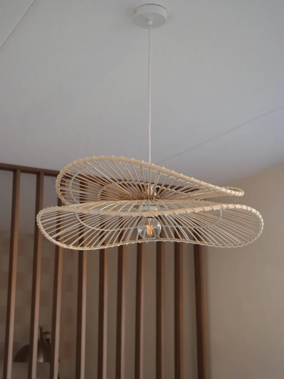 Kidsdepot hanglamp Florien naturel rotan, foto 3