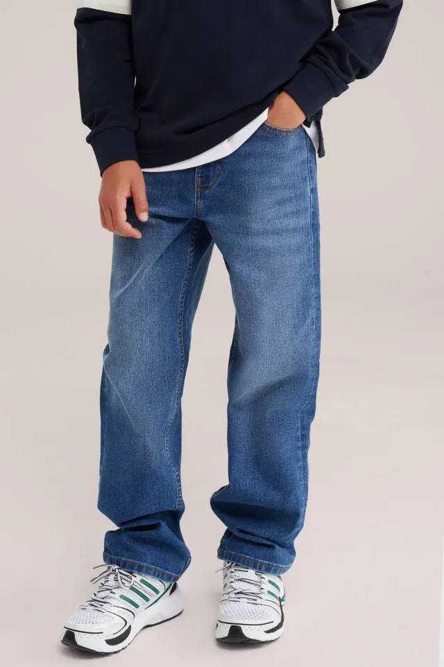 WE Fashion Blue Ridge loose fit jeans - mediumblauw Medium blue denim