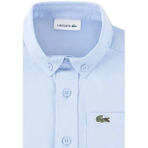 Lacoste overhemd met logo - lichtblauw, foto 4
