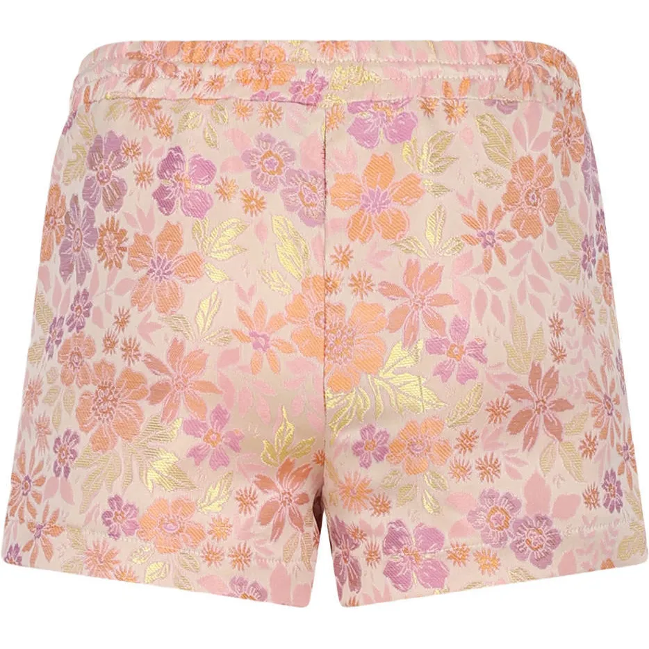 Nono gebloemde sweatshort oranje roze, foto 3