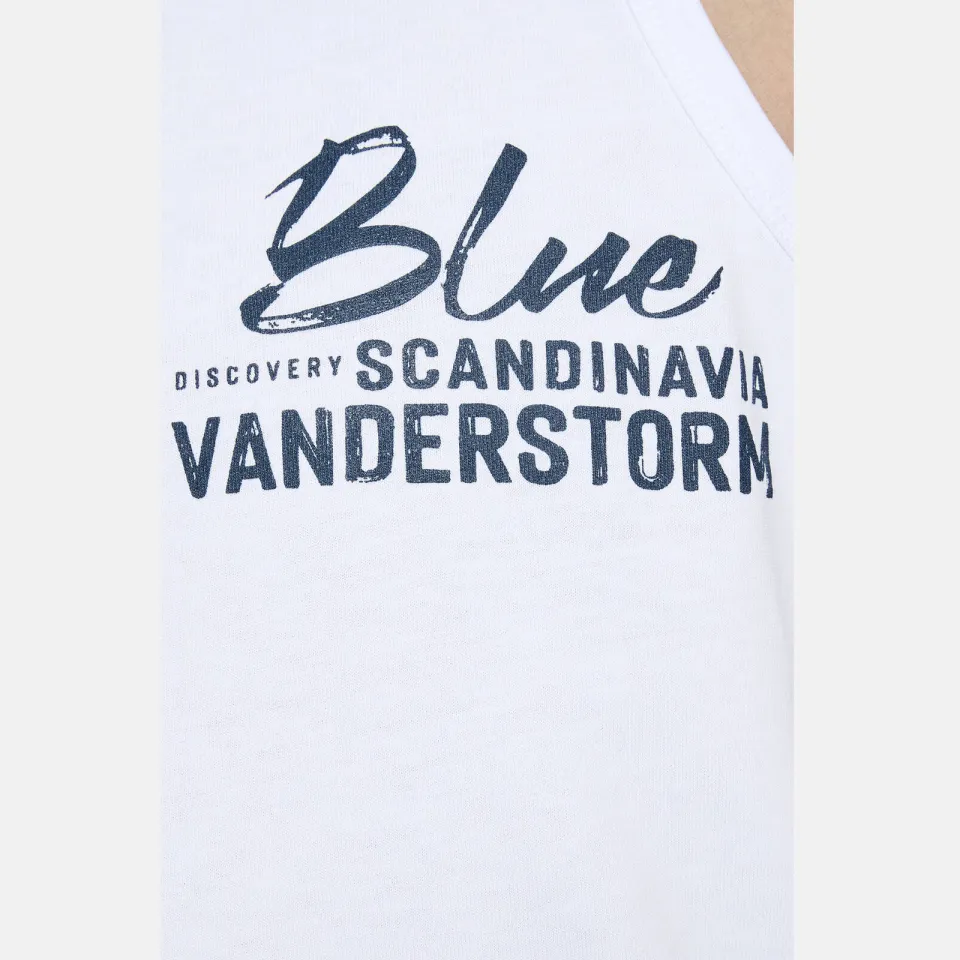 Jan Vanderstorm Felton tanktop wit, foto 4