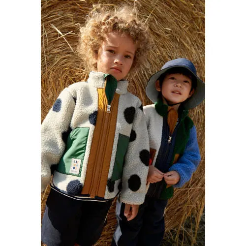 Liewood Noam teddy tussenjas meerkleurig groen/blauw/rood, foto 4