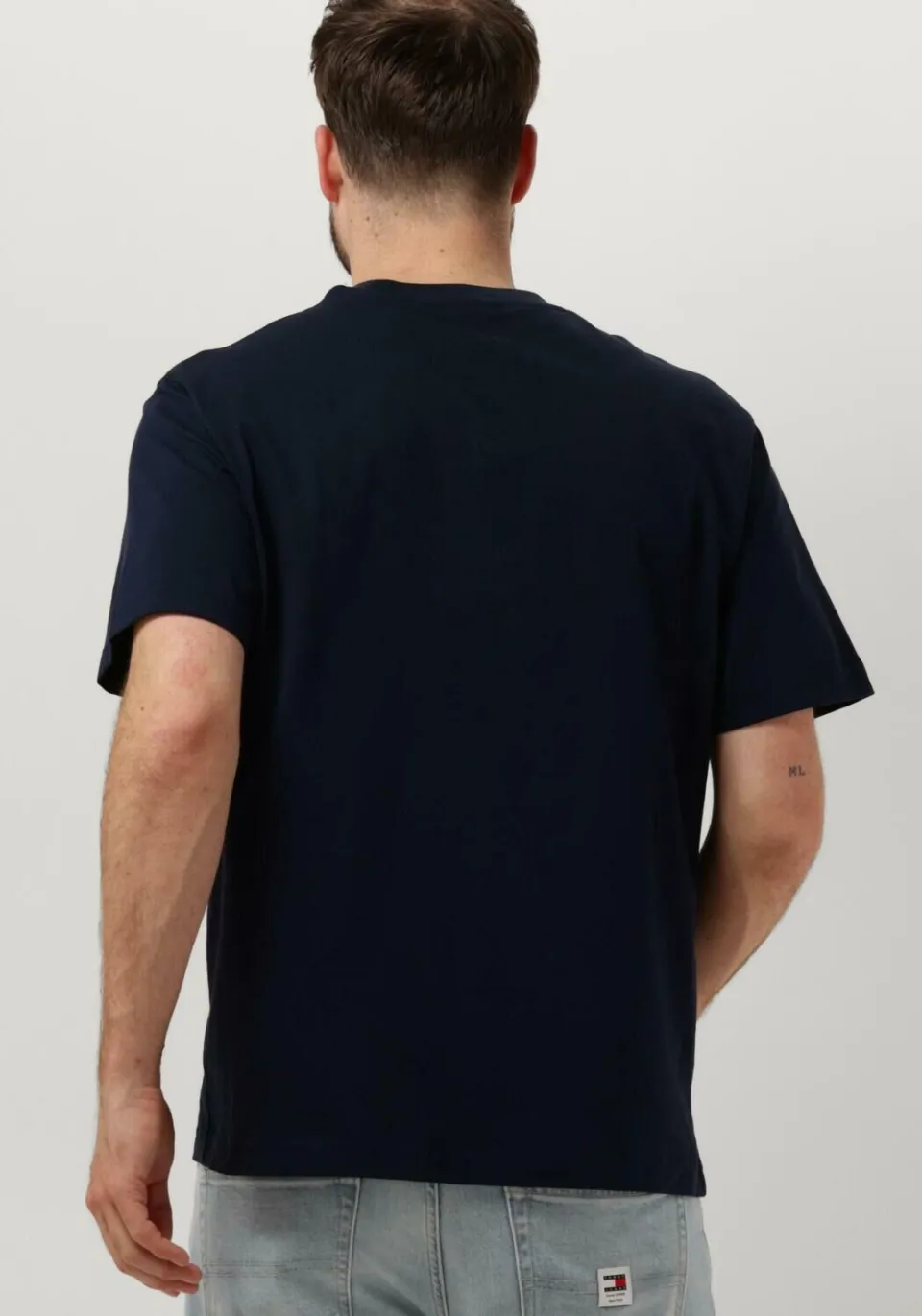 Lacoste Heren Polo's & T-shirts Cotton T-shirt - Donkerblauw, foto 3