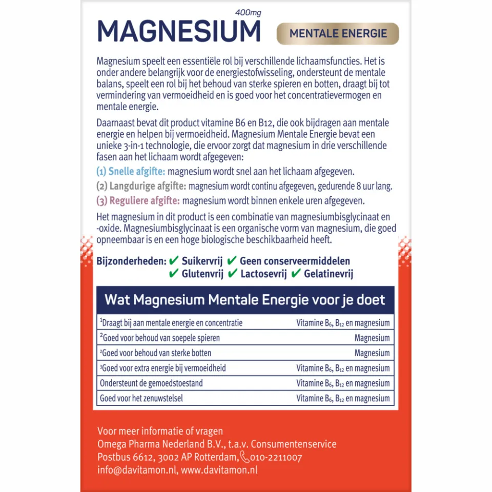 Davitamon Magnesium 3-in-1 tabletten