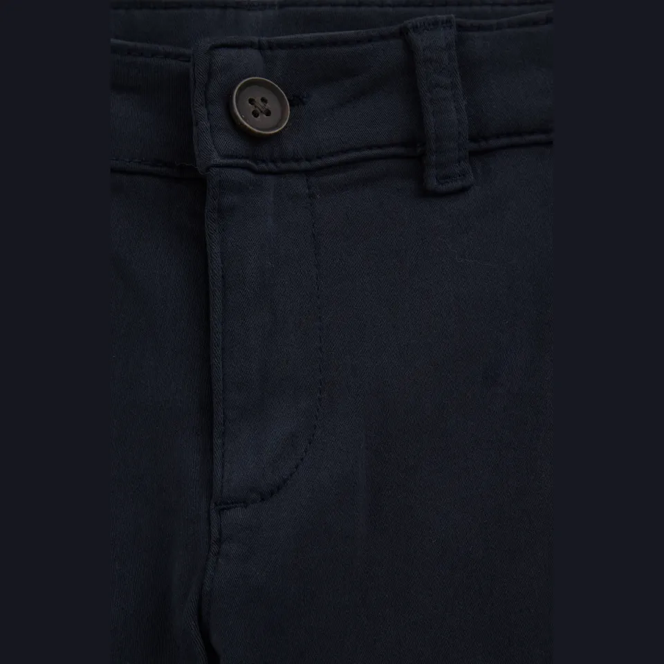WE Fashion slim fit chino donkerblauw