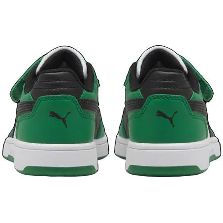 Puma Rebound Slam imitatieleren sneakers - groen/zwart, foto 4