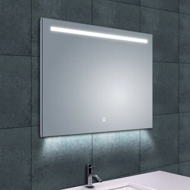 Wiesbaden Spiegel Wiesbaden Ambi One Led condensvrij 80x60cm Wit Chroom