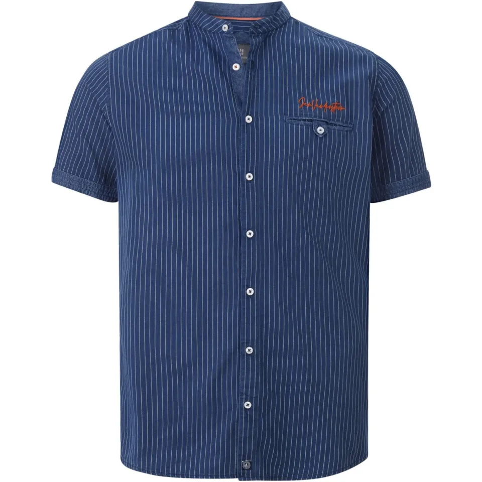 Jan Vanderstorm +FIT Collectie gestreept regular fit overhemd NALLE Plus donkerblauw, foto 2