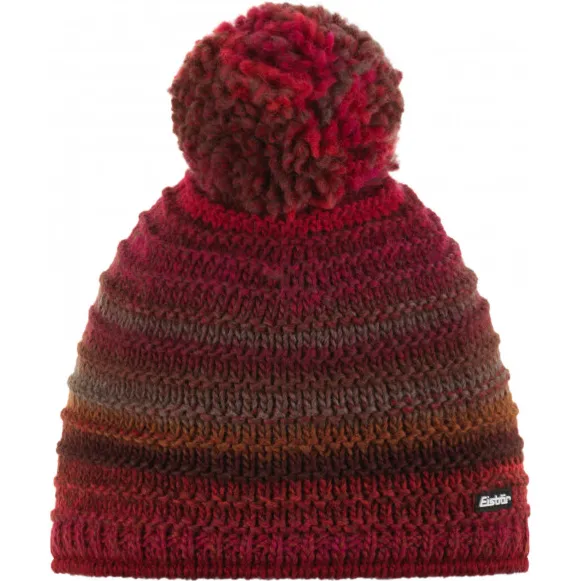 EISBÄR Mikata Pompon - Muts maat One Size, rood