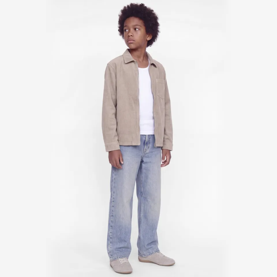 Jack & Jones JUNIOR corduroy casual overhemd - beige, foto 5
